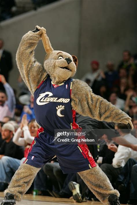 Cleveland Cavaliers mascot Moondog during game vs Boston Celtics ...