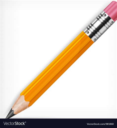 Pencils with eraser Royalty Free Vector Image - VectorStock