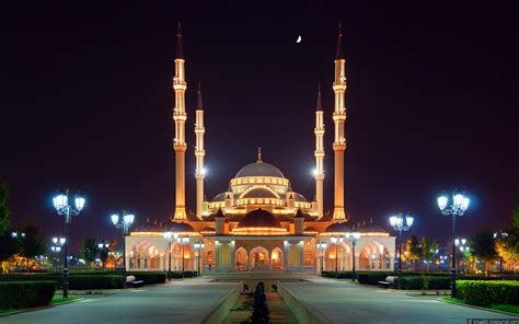 Grozny city at night time · Russia Travel Blog