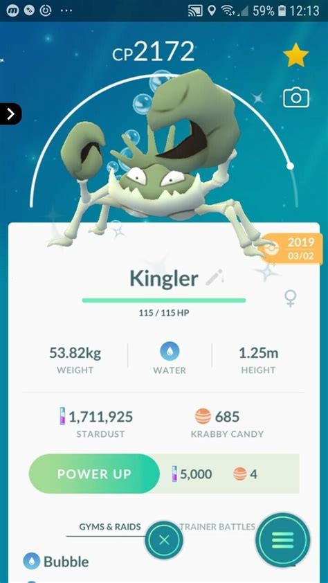 Shiny Kingler Krabby Evolution Pokemon Trade Go | ubicaciondepersonas ...