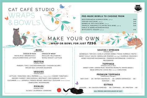 Menu - Cat Café Studio