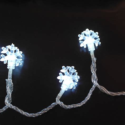 LED Snowflake Christmas Lights