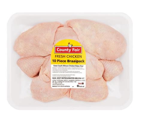 County Fair Fresh Chicken Braaipack 10 Piece - Astral Chicken