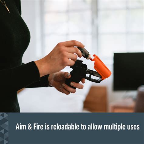 SABRE Aim and Fire Pepper Gel – Pepper Spray Pistol with Trigger & Grip Deployment System: Buy ...