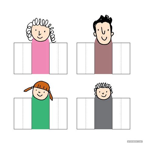 Family Finger Puppets Printable - Gridgit.com