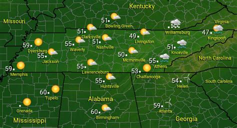 Tennessee Weather Forecast - Cooler Temperatures Across The State ...