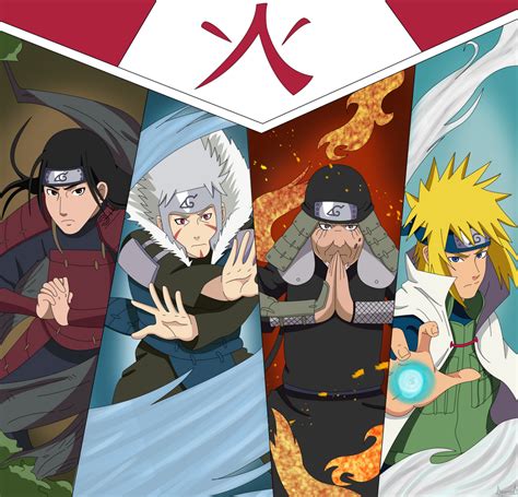 The 4 Hokages by DyamondArts on DeviantArt