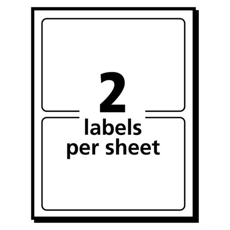 Avery Weatherproof Laser Mailing Labels with Trueblock Technology, 15516, White 20 ct | Shipt