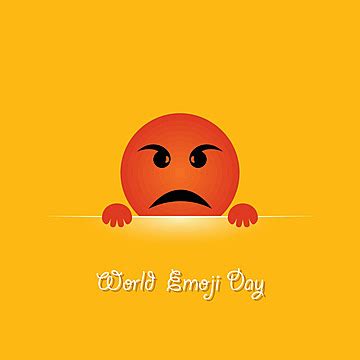 World Emoji Day Greeting Card Design October Symbol Laugh Vector ...