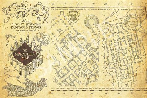 Printable Marauders Map