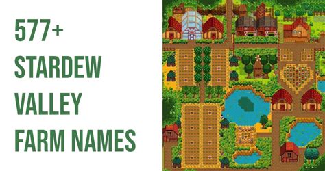 577+ Farm Names for Stardew Valley | September 2024