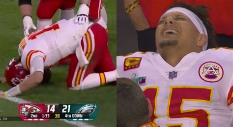 Patrick Mahomes Winces In Extreme Pain After Injury To Ankle