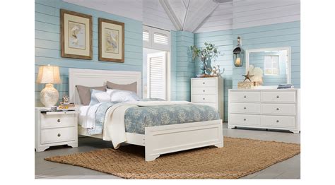 Queen Bedroom Sets - Rooms To Go - Belcourt White 5 Pc Queen Panel Bedroom - 3105453P | White ...