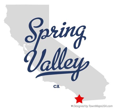 Map of Spring Valley, CA, California