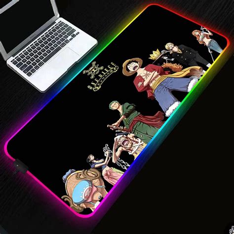 One Piece Luffy Game RGB Mouse Pad Anime XXL Luminous LED Mouse Pad-Luffy_300x800x4mm : Amazon ...