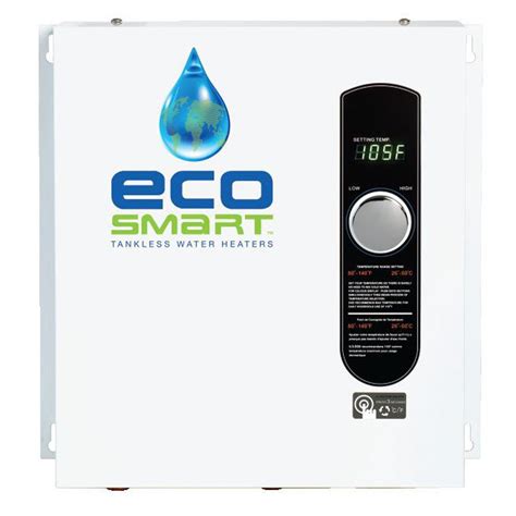 EcoSmart 18 kW Self-Modulating 3.5 GPM Electric Tankless Water Heater-ECO 18 - The Home Depot