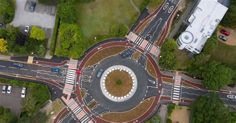 Aerial photos show Cambridge's brand new Dutch roundabout in action - Cambridgeshire Live