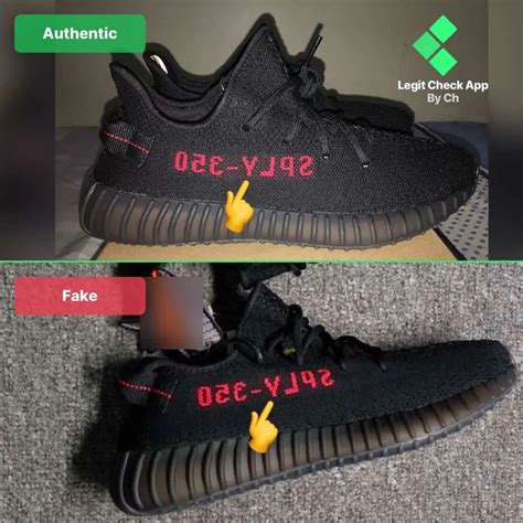 The Ultimate Real Vs Fake Yeezy Boost 350 V2 Bred (Black Red) Guide ...