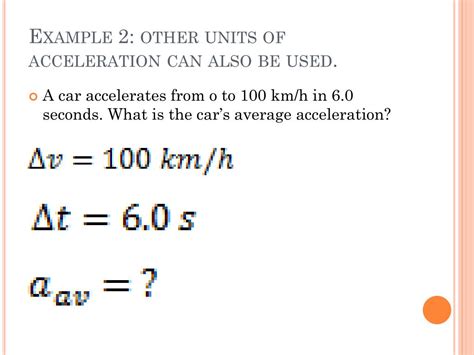 PPT - Uniform Acceleration PowerPoint Presentation, free download - ID:2397399