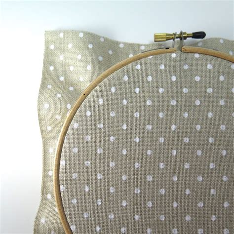 Polka Dot Cross Stitch Linen Fabric (32 count) - Snuggly Monkey