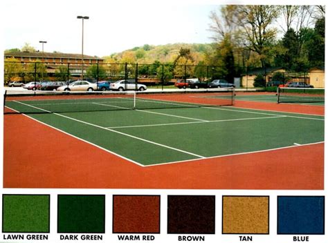 Tennis Court Paint Color Tips - Teniseal/Parking Striping Corp.