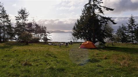 Camping on Salt Spring Island