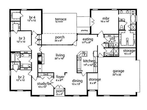 5 bedroom single story house plans bedroom at real estate best of ...