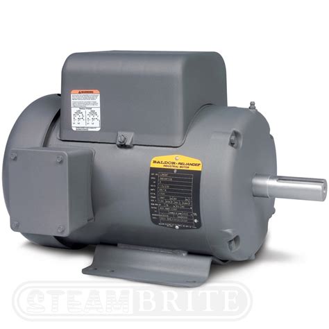 Baldor Motor L3608TM - 5Hp Single Phase 3450 RPM 184T Frame 230Volts 19.5Amps [L3608TM ...