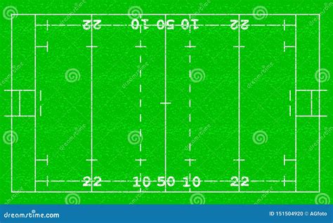 Rugby field vector stock vector. Illustration of center - 151504920