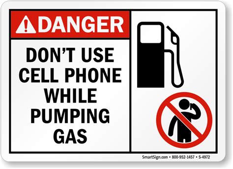 Gas Station Signs | Gas Station Safety Signs | Gas Pump Signs