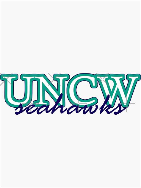 "UNCW - Seahawks" Sticker by abbym99 | Redbubble