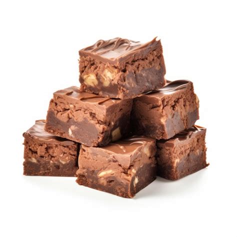 Premium AI Image | Delicious Chocolate Fudge Brownies With Nuts Real Photo 8k