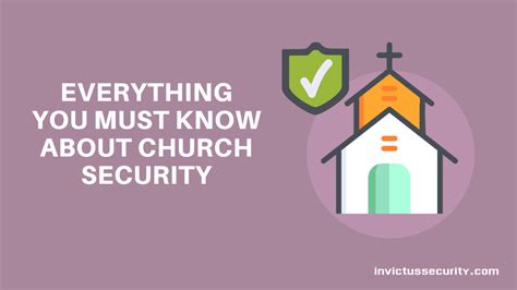 Church Security | Having a Security Plan, Training, Security Assessments