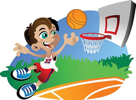 Royalty Free Youth Basketball Clip Art, Vector Images & Illustrations ...