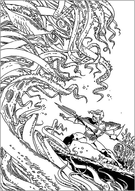 Aquaman - Aquaman Coloring Pages for Kids