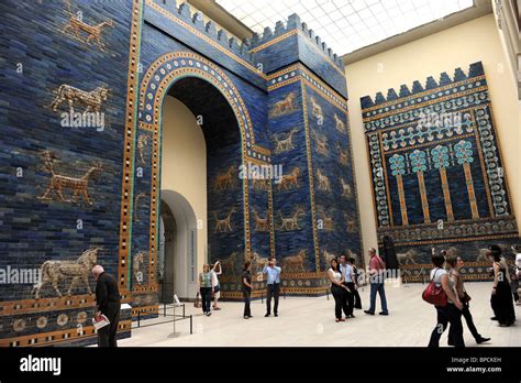 The ancient walls of Babylon The Pergamon Museum Pergamonmuseum Stock ...