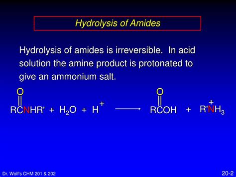 PPT - 20.13 Hydrolysis of Amides PowerPoint Presentation, free download ...