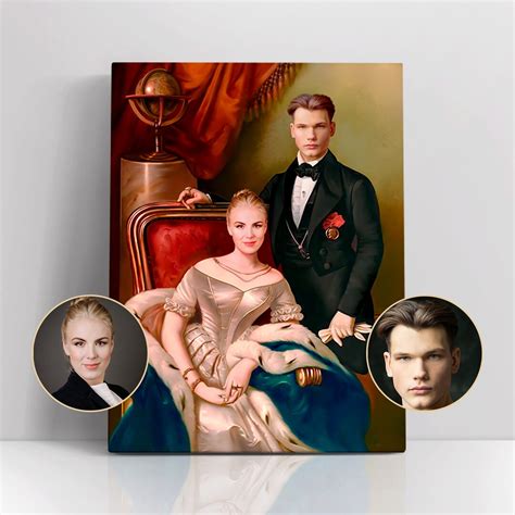 The Lord & Lady Portrait Custom Royal Portrait Portrait on Canvas ...