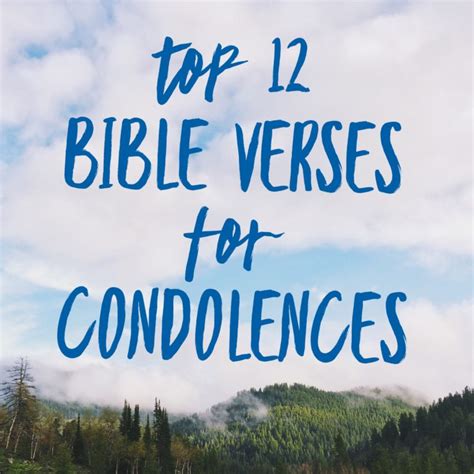 Top 12 Bible Verses For Condolences | ChristianQuotes.info