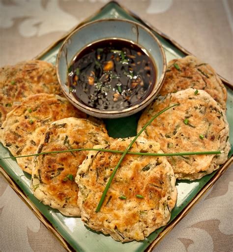 Korean Scallion Pancakes and ginger dipping sauce - The Art of Food and ...