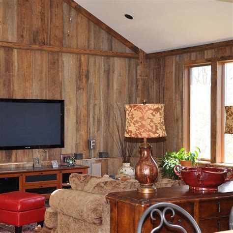 Design Ideas For Using Wood Paneling In Your Living Room | Reclaimed wood paneling, Wood panel ...