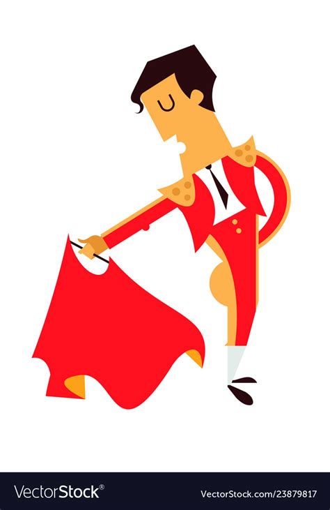 Spanish matador male character Royalty Free Vector Image