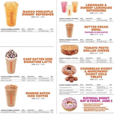 The Dunkin' Donuts Spring Menu for 2022 Has Arrived | Dunkin donuts ...