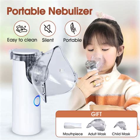 Portable Nebulizer Machine For Asthma Ultrasonic Nebulizer Mesh Nebulizer Rechargeable Inhaler ...