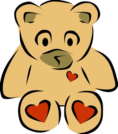 Teddy Bear Cuddle · Free vector graphic on Pixabay