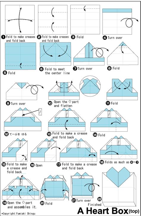 Heart Box - Easy Origami instructions For Kids