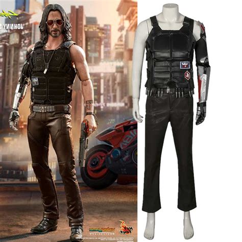 Game Leather Cyberpunk 2077 Cosplay Costumes Johnny Silverhand Full ...