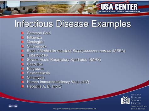 Communicable Diseases Examples