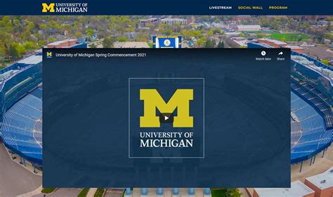 University of Michigan Spring Commencement 2021 – Bartha