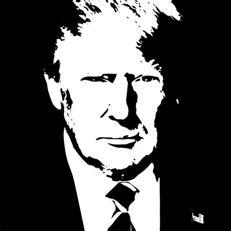 Trump Silhouette Vector at Vectorified.com | Collection of Trump ...